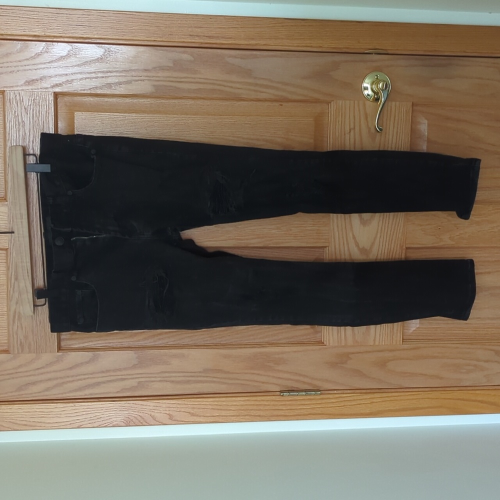 Pacsun black skinny ripped jean